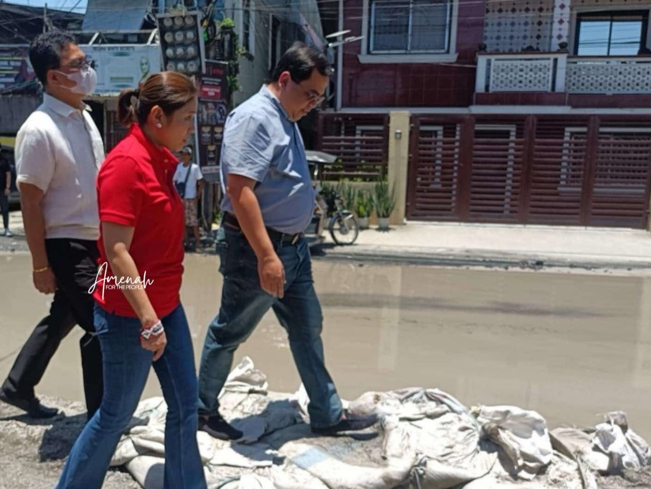Budget chief inspects road condition in Pampanga 