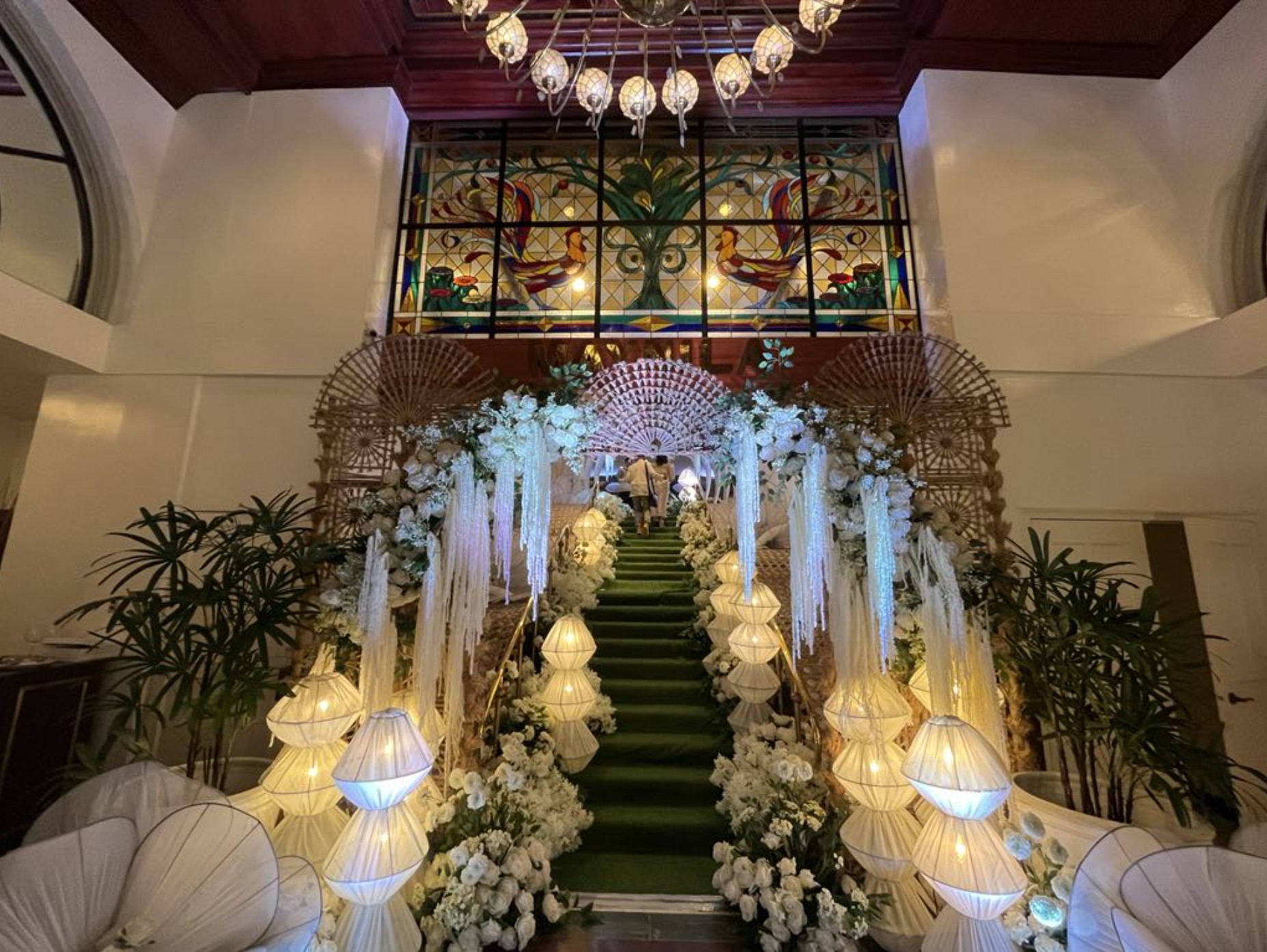 Event entrance adorned with singkaban.