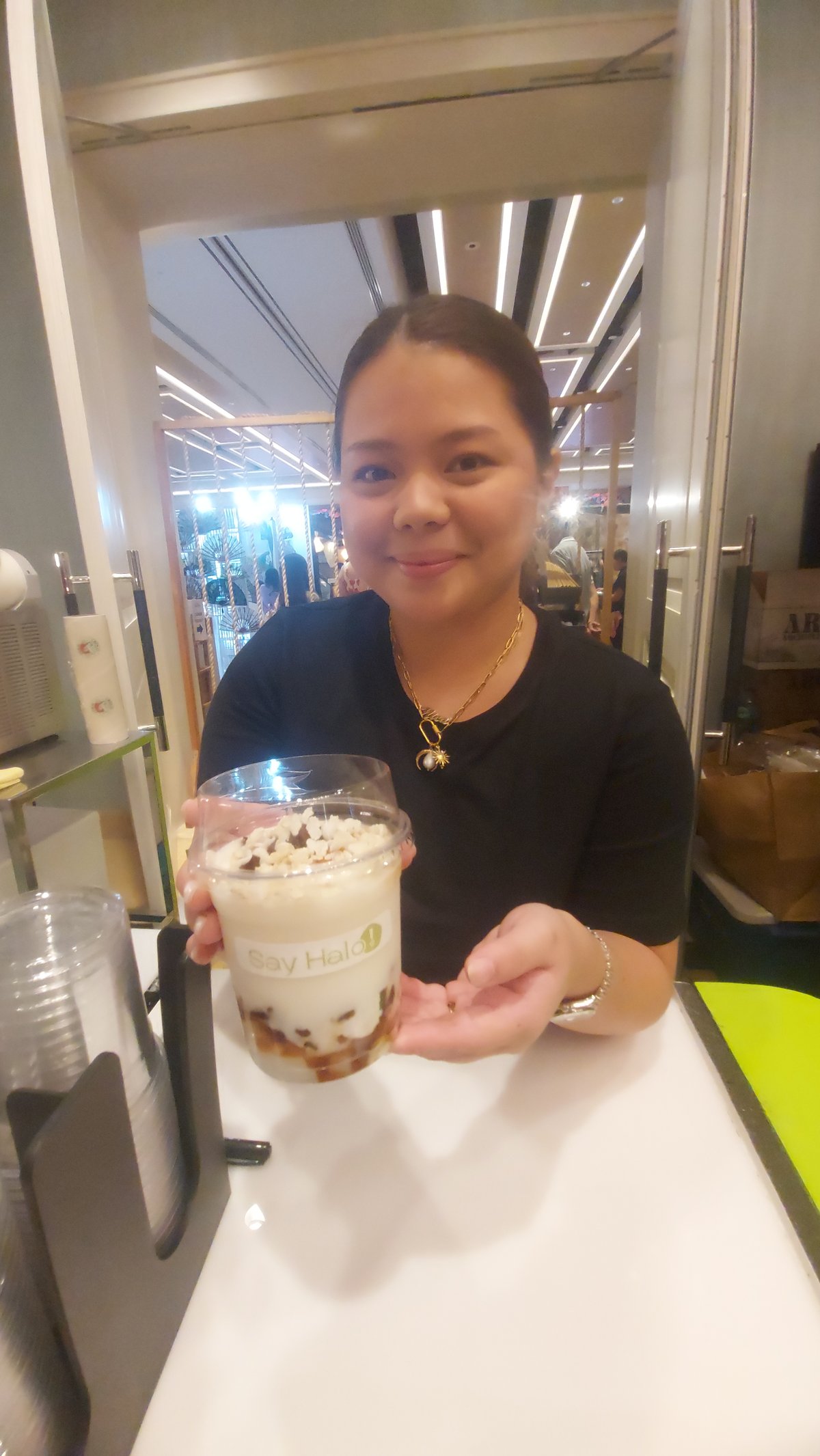 Chef Nica Lucero and her Kamias Halo-Halo.