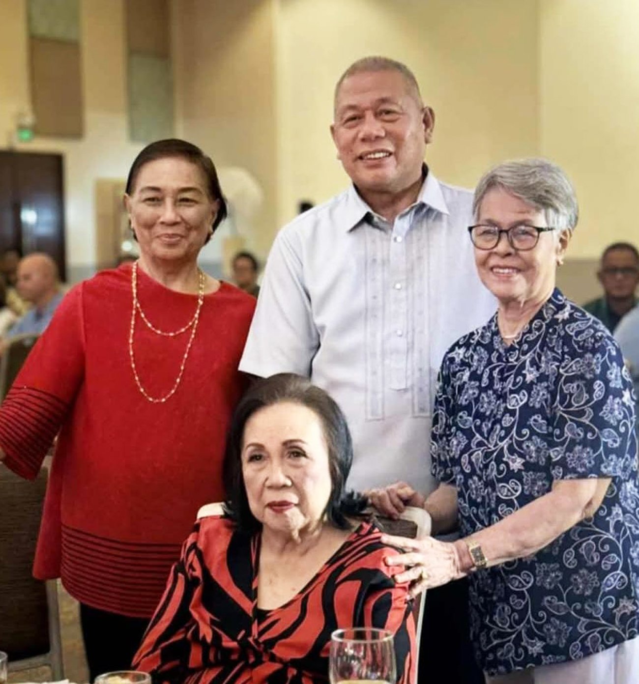 Celebrant with Rev. Fr. Eduardo Celiz Jr. president of USJR, Tomasita Laborte and Ester Navarro.