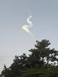 Rocket ash was captured by authorities in Palawan and NBI confirmed it came from rocket launched by Chinese that flew over the air space of Palawan. Courtesy NBI
