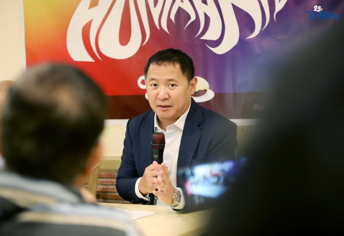 Former Department of Information and Communications Technology (DICT) Undersecretary for Cybersecurity Jeffrey Ian Dy speaks at a forum in Quezon City on Wednesday, August 6, 2025, where he discussed the recently approved Konektadong Pinoy Bill. Dy cautioned that the measure, if enacted, could compromise national security by compelling telcos to share infrastructure — even with foreign-linked entities — without sufficient cybersecurity safeguards. He urged President Ferdinand Marcos Jr. to veto the bill before it lapses into law.