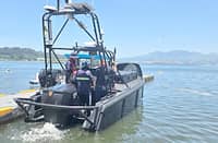 THE SELKIE USV owned and operated by Sea Machines is powered by its flagship SM300 Autonomous Command and Control System.