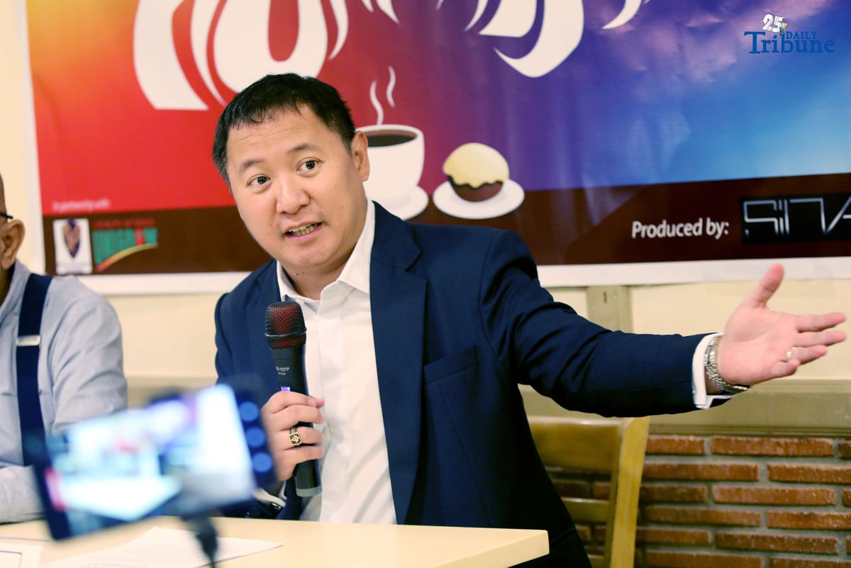 Former Department of Information and Communications Technology (DICT) Undersecretary for Cybersecurity Jeffrey Ian Dy speaks at a forum in Quezon City on Wednesday, August 6, 2025, where he discussed the recently approved Konektadong Pinoy Bill. Dy cautioned that the measure, if enacted, could compromise national security by compelling telcos to share infrastructure — even with foreign-linked entities — without sufficient cybersecurity safeguards. He urged President Ferdinand Marcos Jr. to veto the bill before it lapses into law.