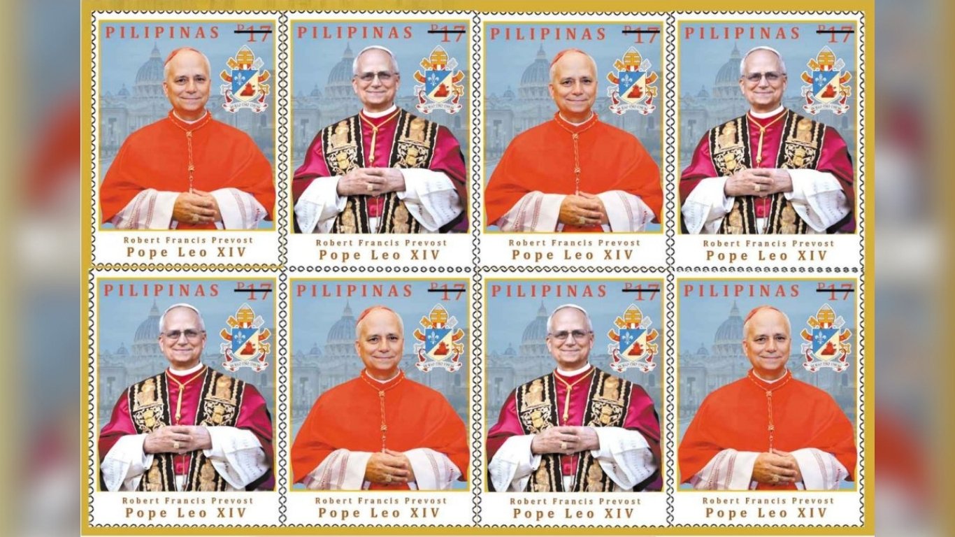 Pope Leo XIV special stamps.