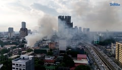 Second-alarm fire hits Quezon City