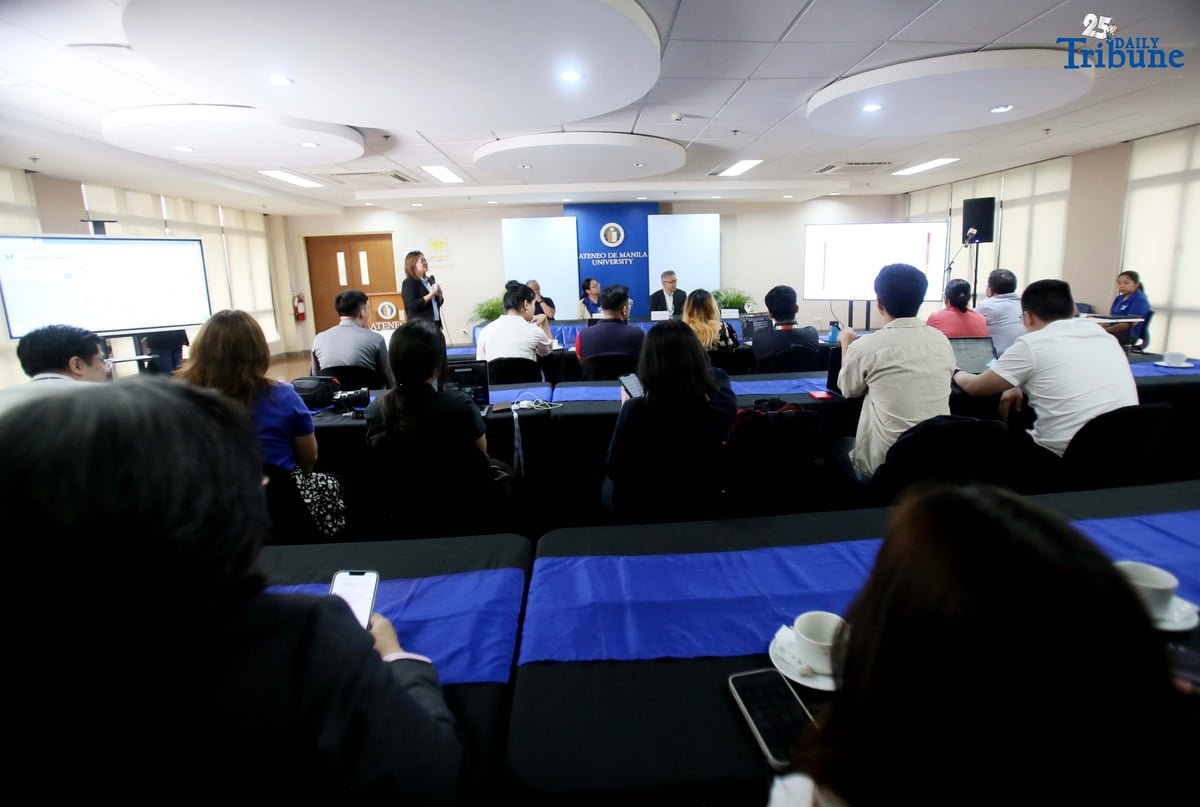 Clarity Movement Regional Account Manager for Southeast Asia and Oceania Engr. Ethel Garcia, together with Dr. James Bernard B. Simpas of the Manila Observatory, Dr. Annelle Raphayette Chua of ACRI and ASMPH, and Joseph Benjamin Ilagan of the Ateneo BUILD Lab, showcases the Clarity Movement Air Quality Monitoring System during the forum “The Urgent Case for Clean Air: Why Real-Time Data Could Save Lives,” held at Ateneo de Manila University in Quezon City on Wednesday, August 6, 2025. The group called on LGUs, businesses, schools, and civic groups to support data-driven, cross-sector efforts to improve air quality and protect public health.
