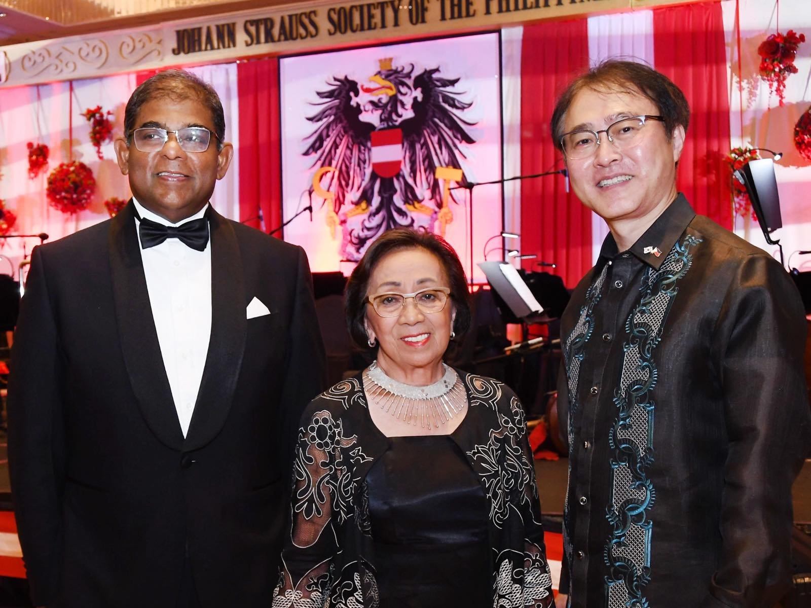 AMBASSADOR of Malaysia Melvin Castelino, Ambassador Delia Albert and Ambassador of Korea Lee Sang Hwa.