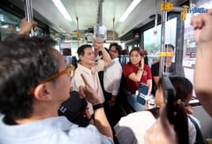 Officials ride carousel bus, inspect EDSA-North Avenue rehab
