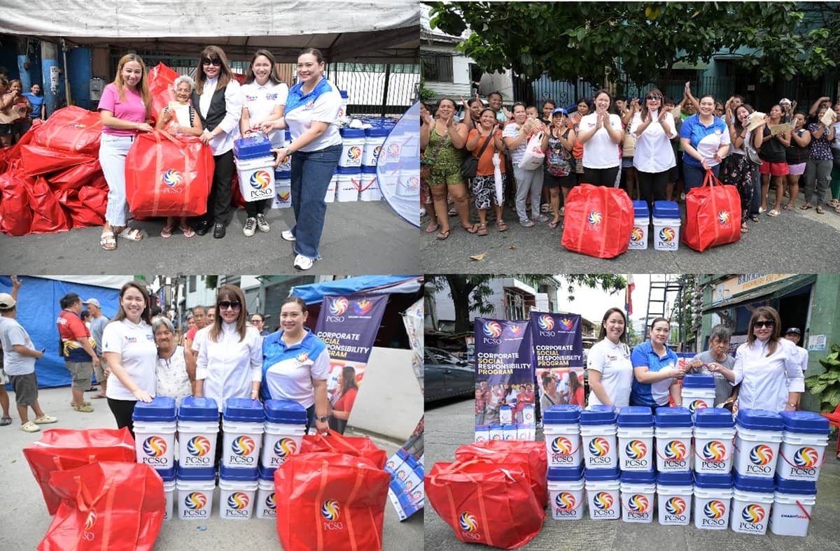 RELIEF reaches Manila’s fourth district as PCSO steps in to support fire-hit communities.