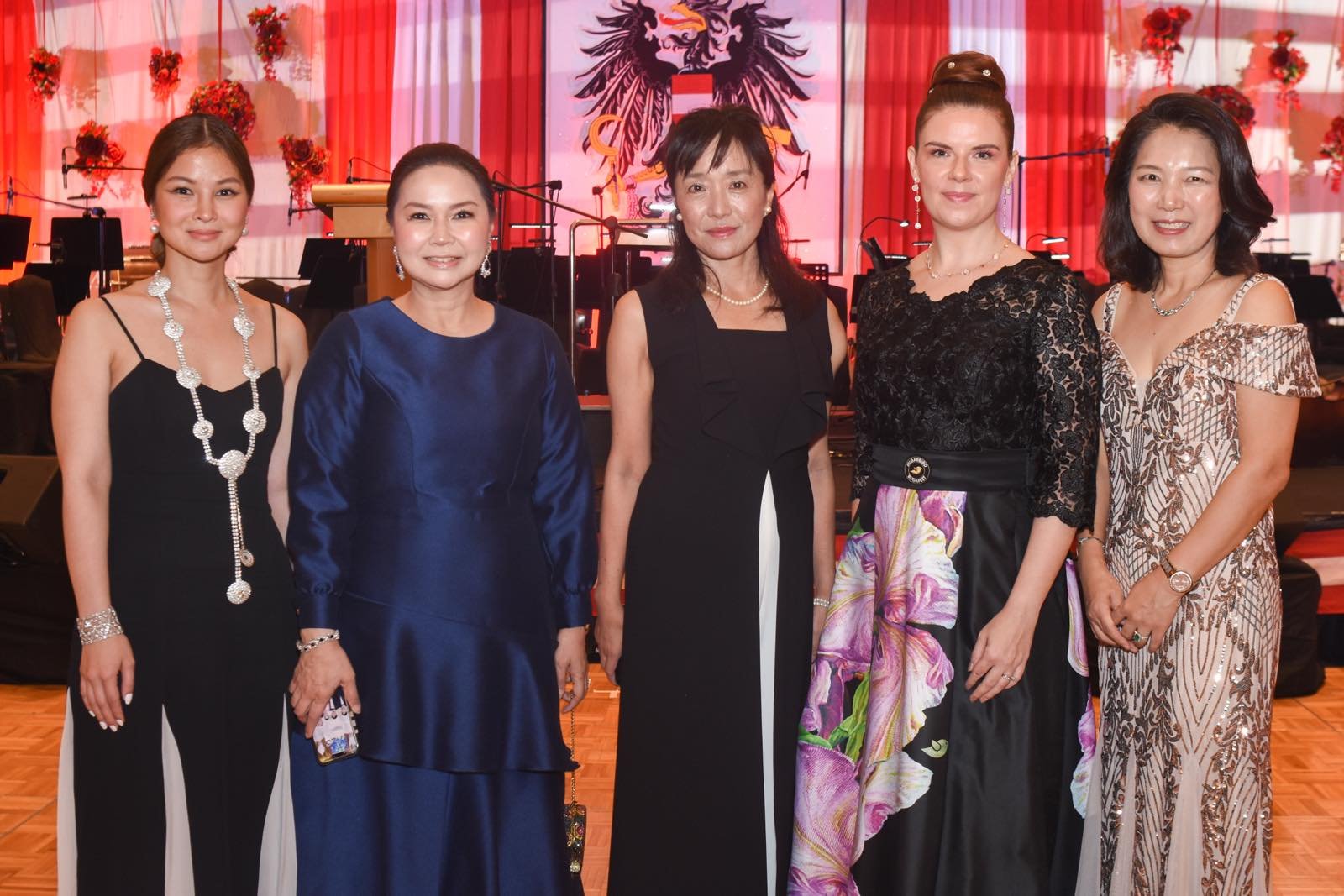 PRINCESS Violago, Malou Tanjutco , Mme Akiko Endo of Japan, Ambassador of Hungary Titanilla To’th & Mme Eun Hwa Lee of Korea.