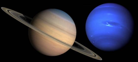 Saturn and Neptune.