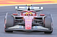 FERRARI’s British driver Lewis Hamilton drives during the second practice session at the Hungaroring race track near Budapest.