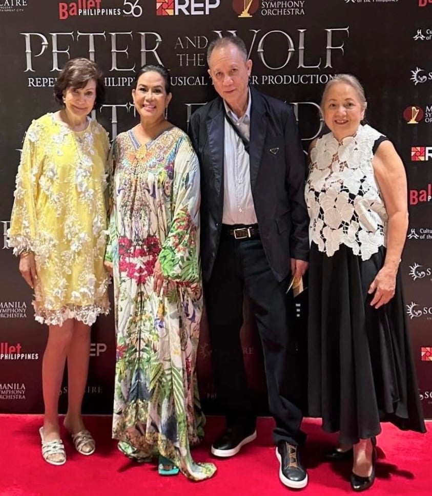 Mindy Perez Rubio, Kathleen Liechtenstein, BP chairman Antonio Cojuangco and Maan Hontiveros.