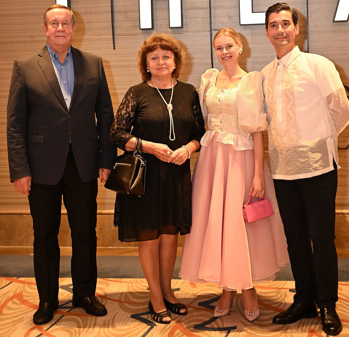 Russia Ambassador Marat Ignatyevich Pavlov, Madame Irina Pavlova, Mrs. Martynuk and Mikhail Martynuk.