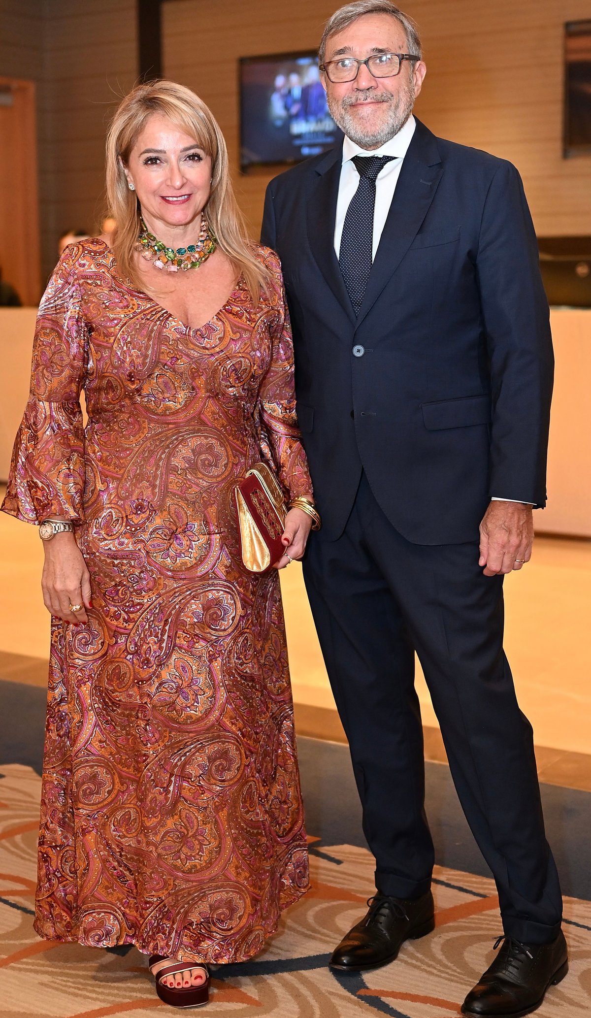 Maria Elena and Argentina Ambassador Ricardo Bocalandro.