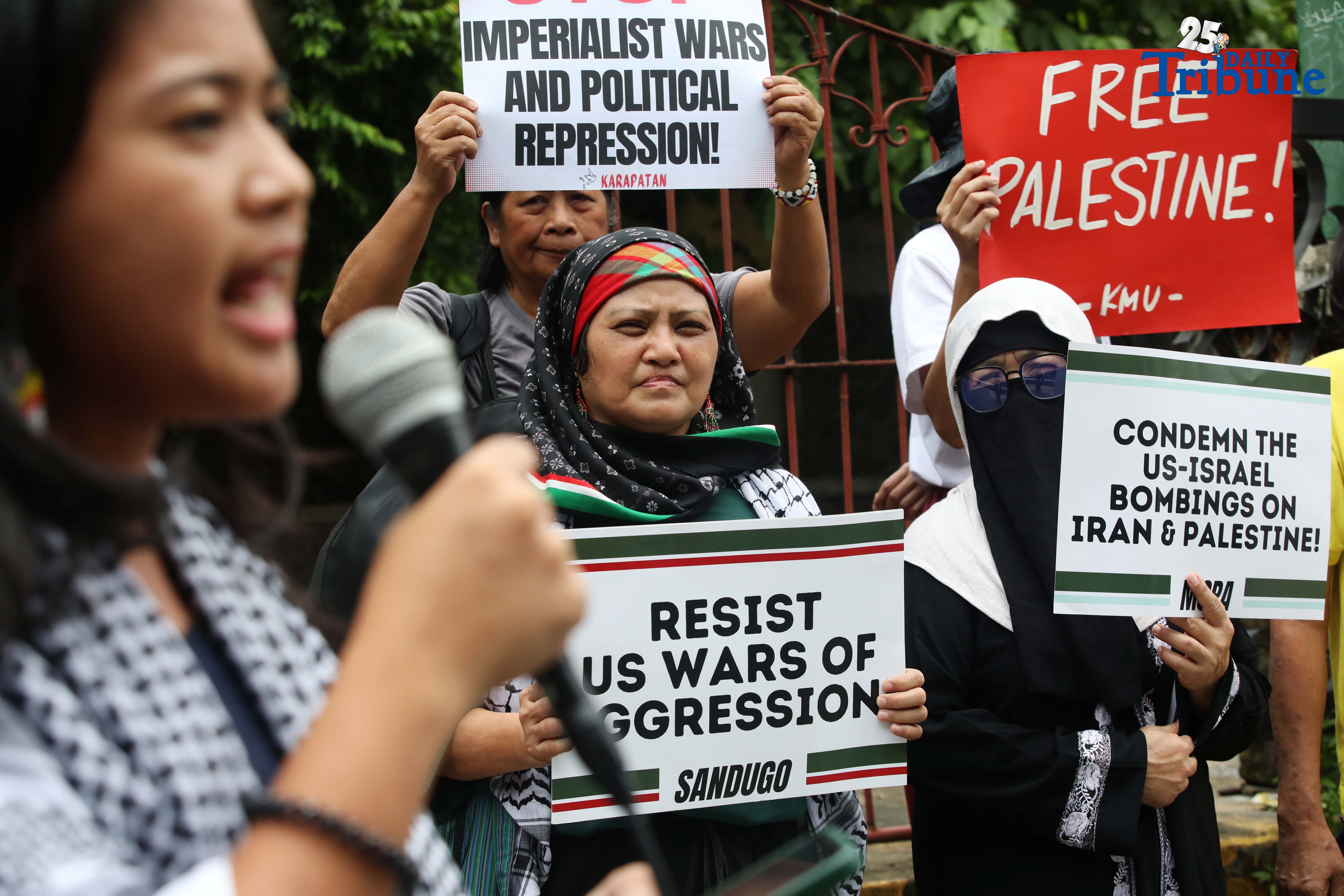 Quezon City rally denounces Israel’s ground assault plan in Gaza