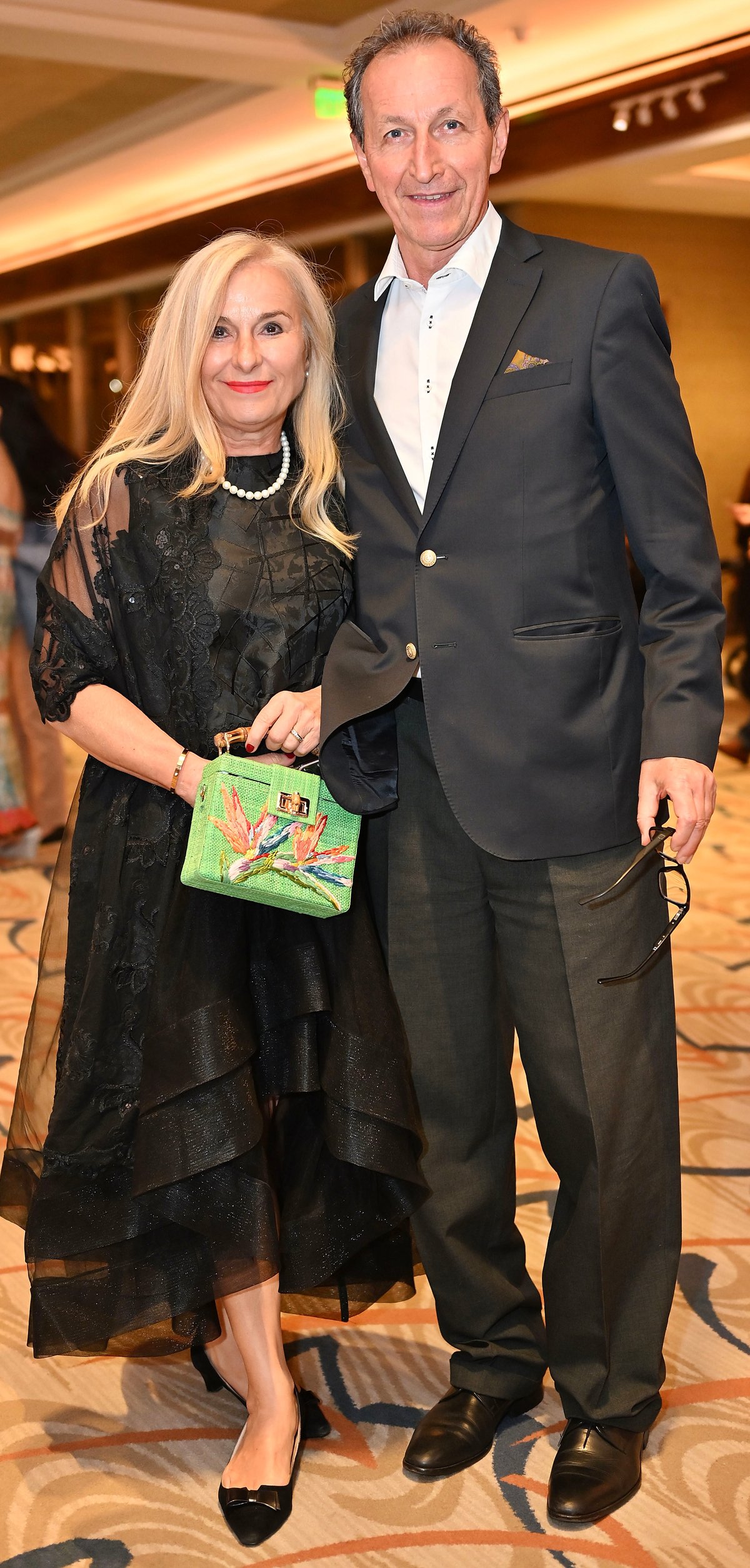 Roswhita Brieger and Austria Ambassador Johann Brieger.