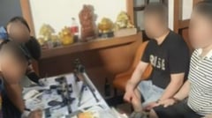 Arrested armed Chinese PLA members?