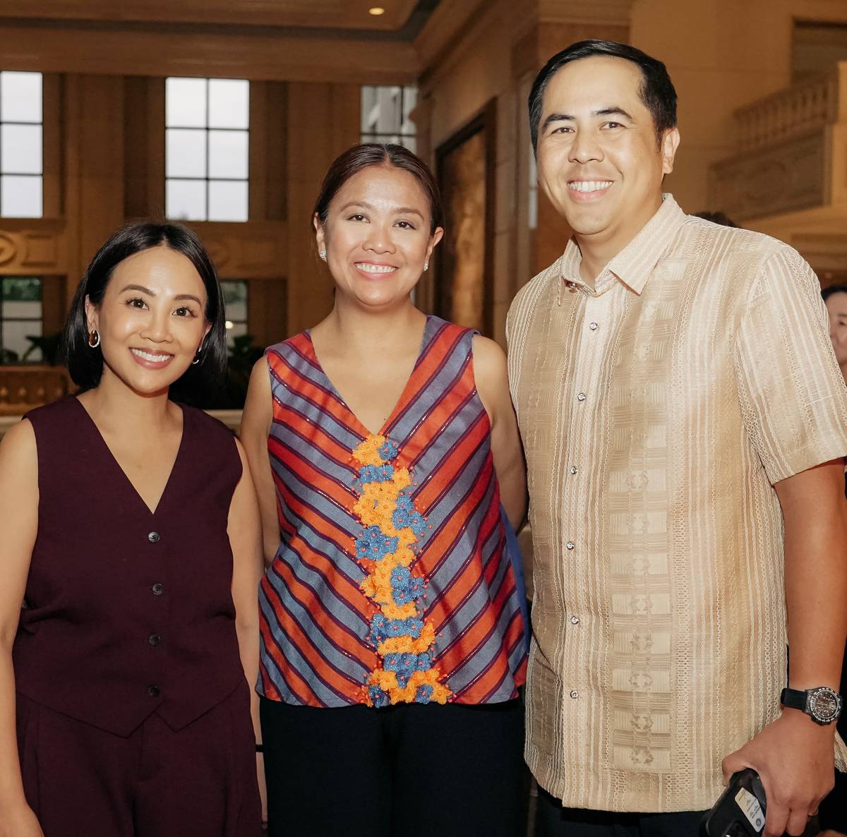 Anne Binay Alcantara, Makati Mayor Nancy Binay and Steve Naguiat.