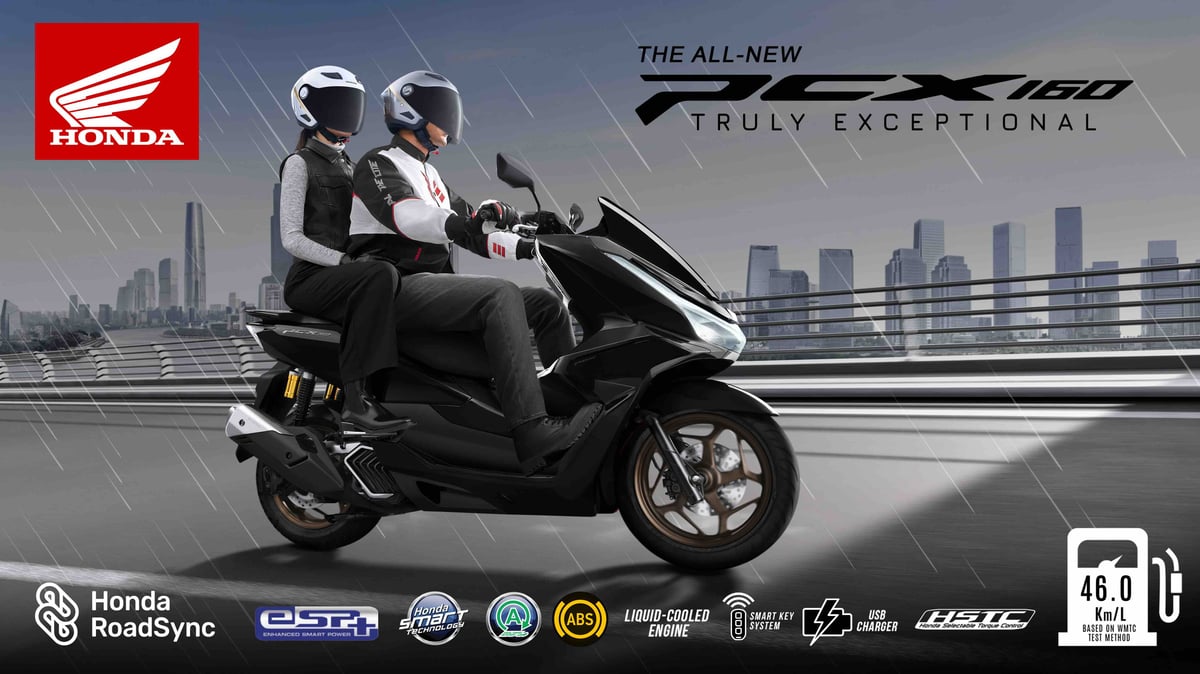 Honda PCX160 rain-ready