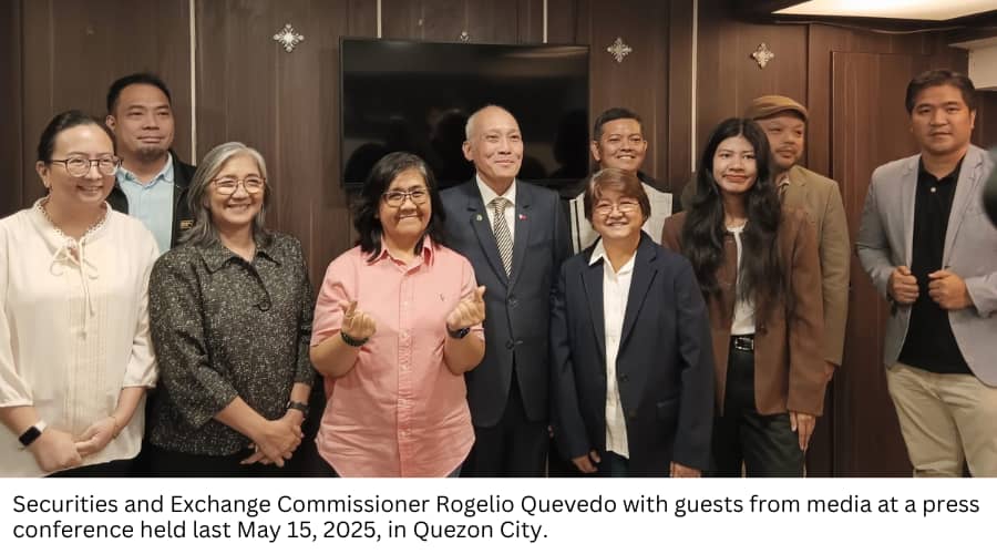 Quevedo feels at ease with members of media covering the capital markets beat.