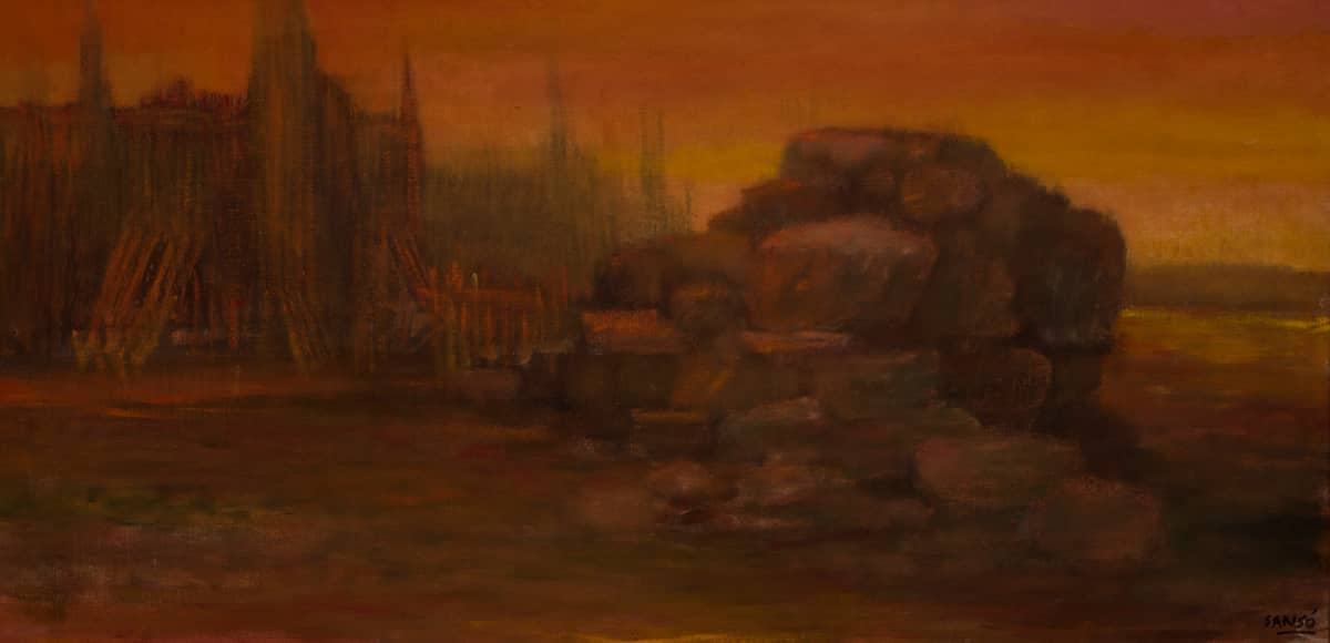 ‘Gleams of Twilight’ by Juvenal Sansó. From the Raffy Simpao collection.