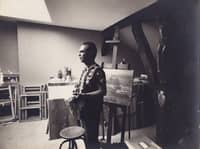 Sansó in his Paris studio Fundacion. From the Sansó Archives.