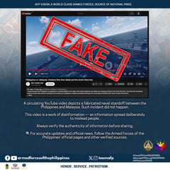 AFP debunks fake naval standoff with Malaysia
