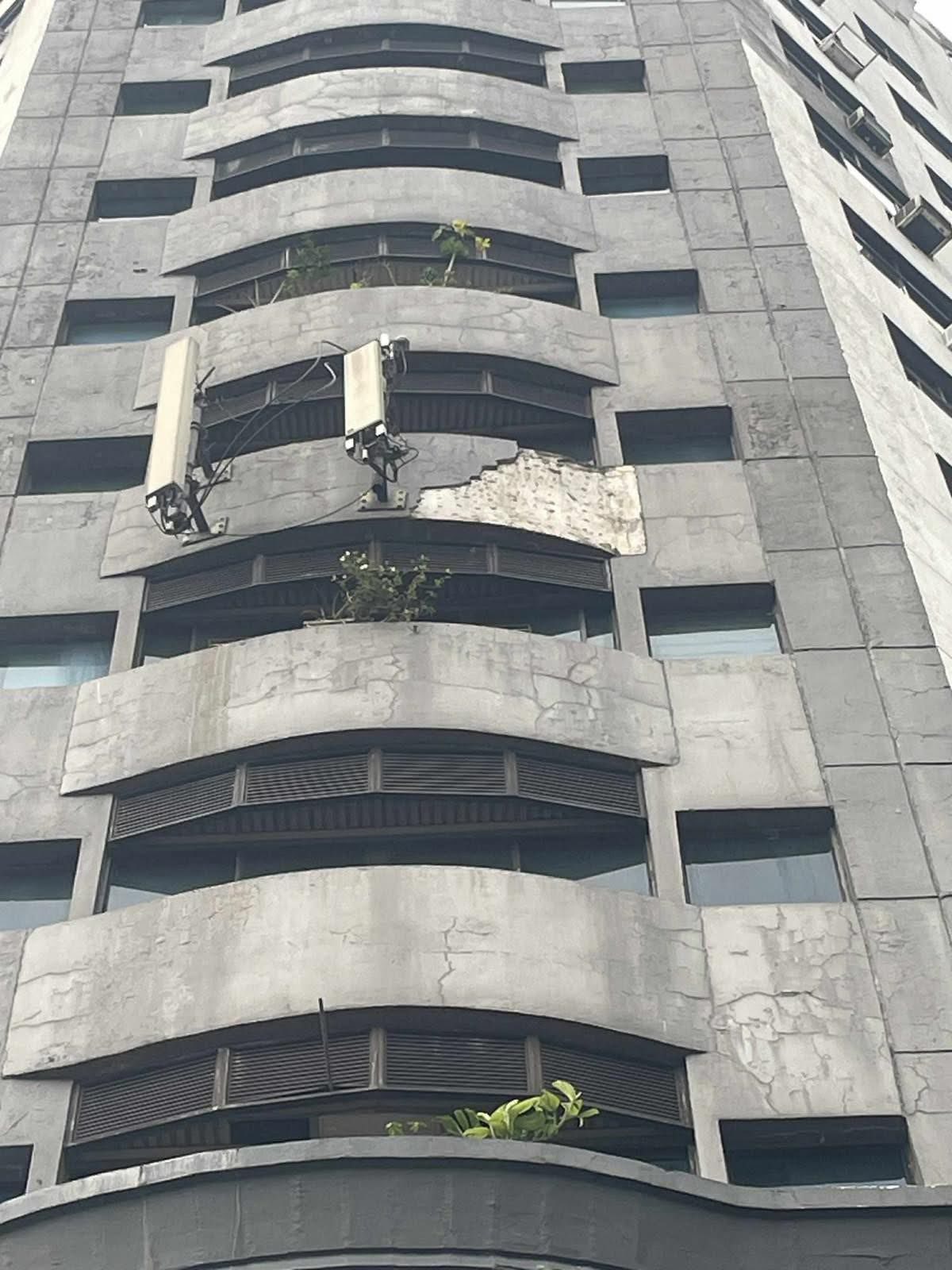 QC probes falling debris incident