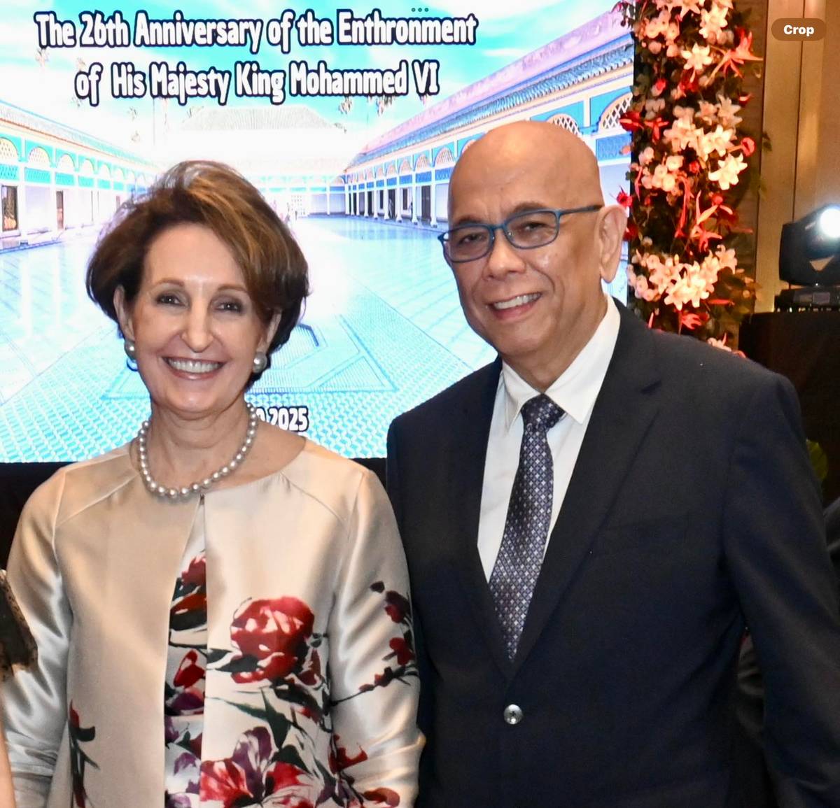 US Ambassador Mary Klay Clarkson and Roberto ‘Bobby’ Alvarez.