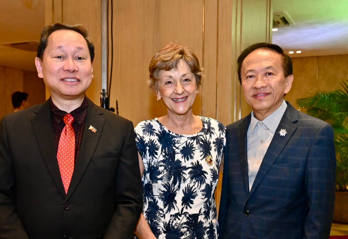 Raymund Toledo and Romanian Ambassador Reduta Matache.
