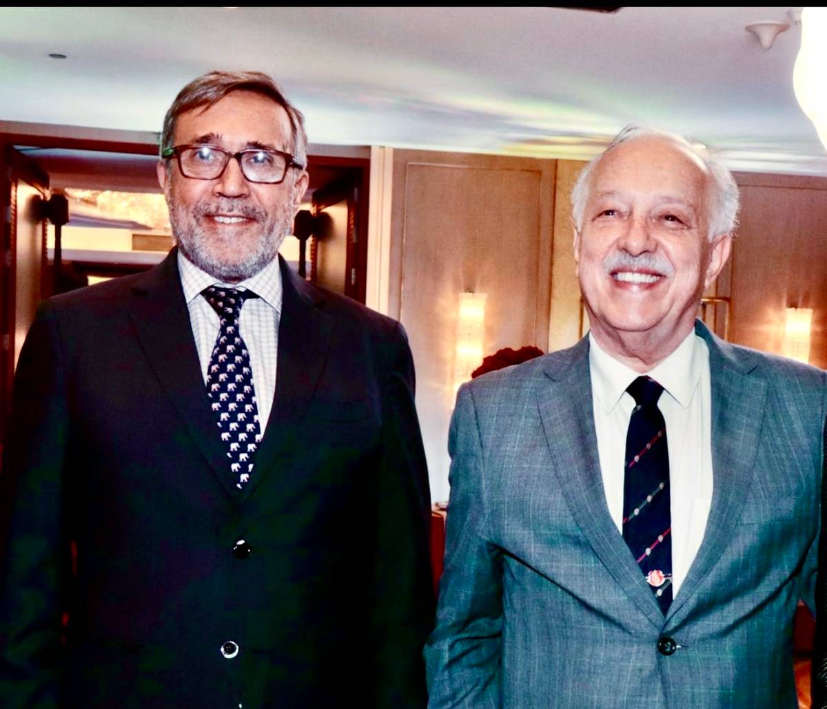 ARGENTINA Ambassador Ricardo Bocalandro and Brazil Ambassador Gilberto Fonseca Guimaraes de Moura.