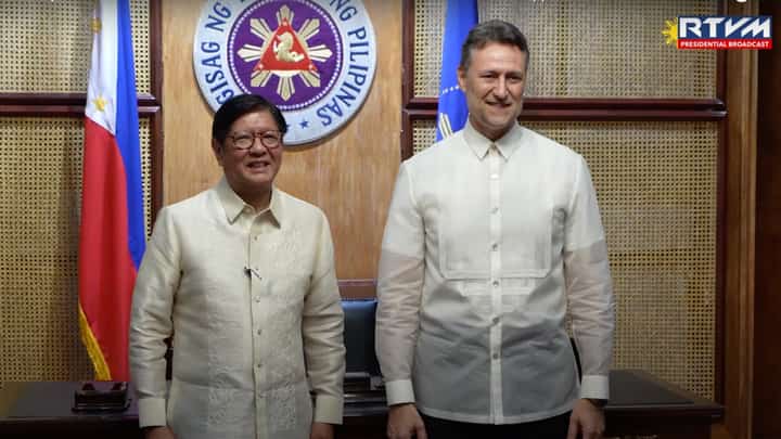 Arnaud Peral and President Ferdinand Marcos Jr.