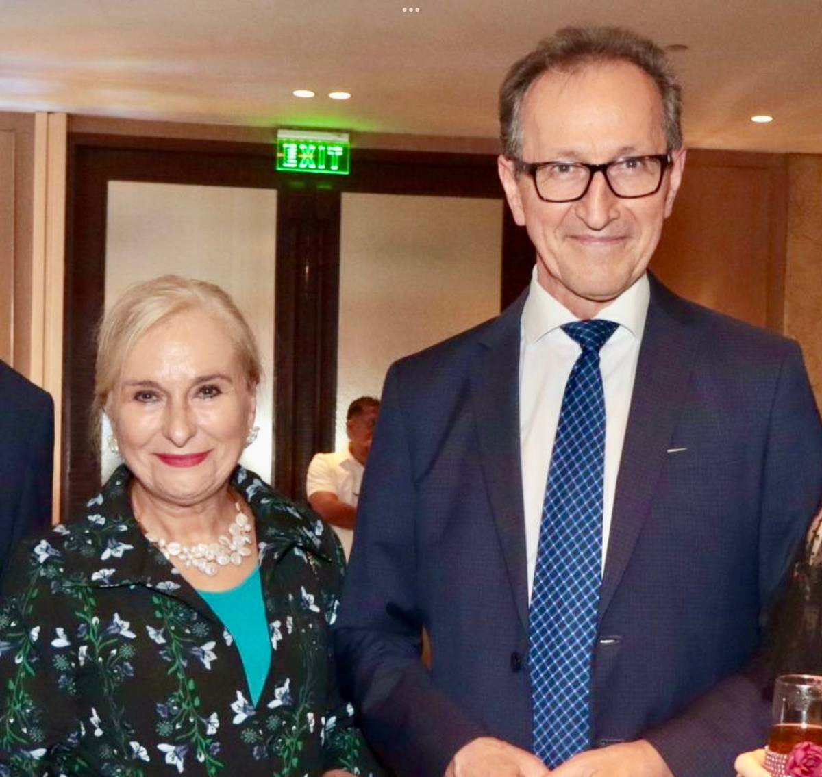 AUSTRIAN Ambassador Johann Brieger
and Madam Roswitha.