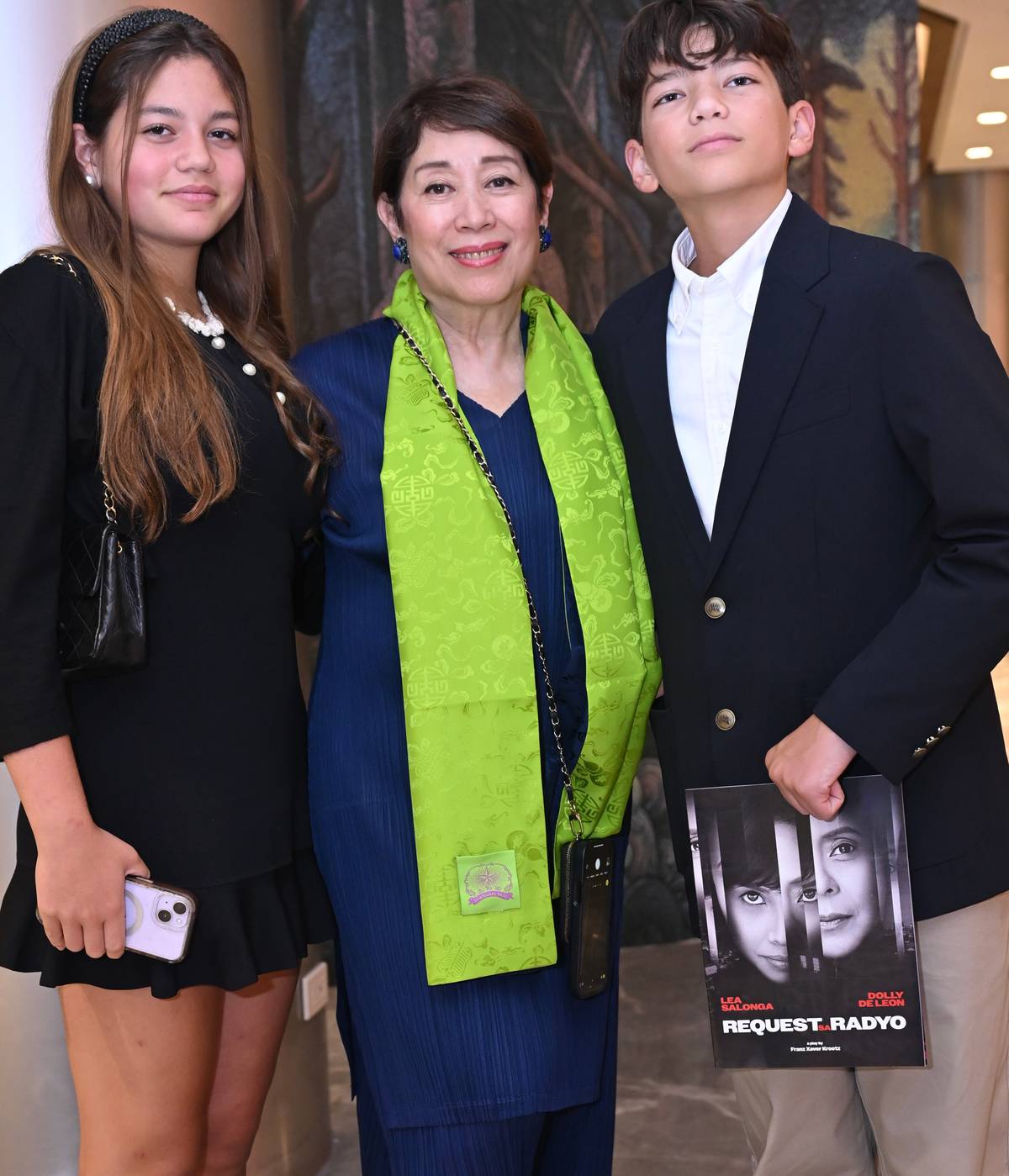 Doris Ho with grandkids.