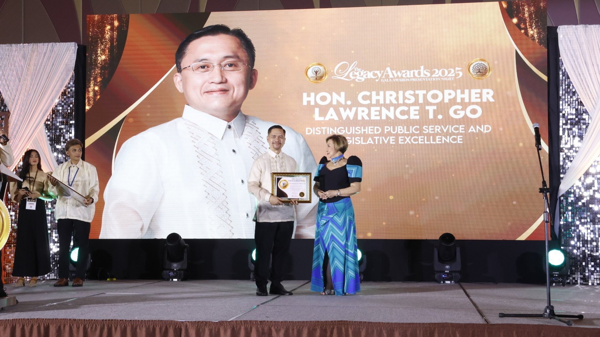 Go honored with Distinguished Public Service Award at Legacy Icon Awards 2025
