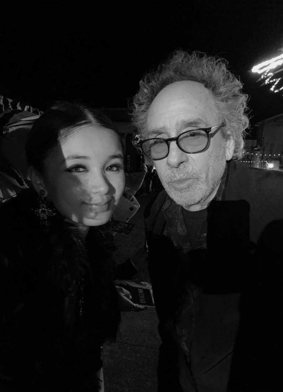 With Tim Burton.