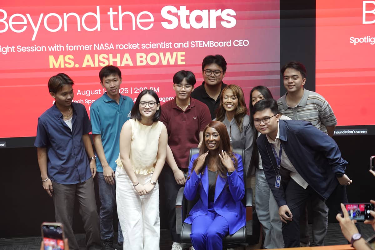 AISHA Bowe advises Aboitiz Future Leaders scholars who want to pursue business to first work for free in a startup company before working in a bigger organization.