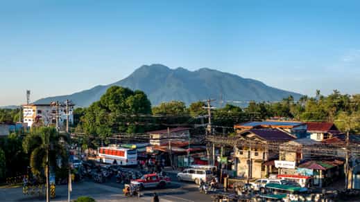 A view of Mt. Makiling along the area of Tanauan City, Batangas