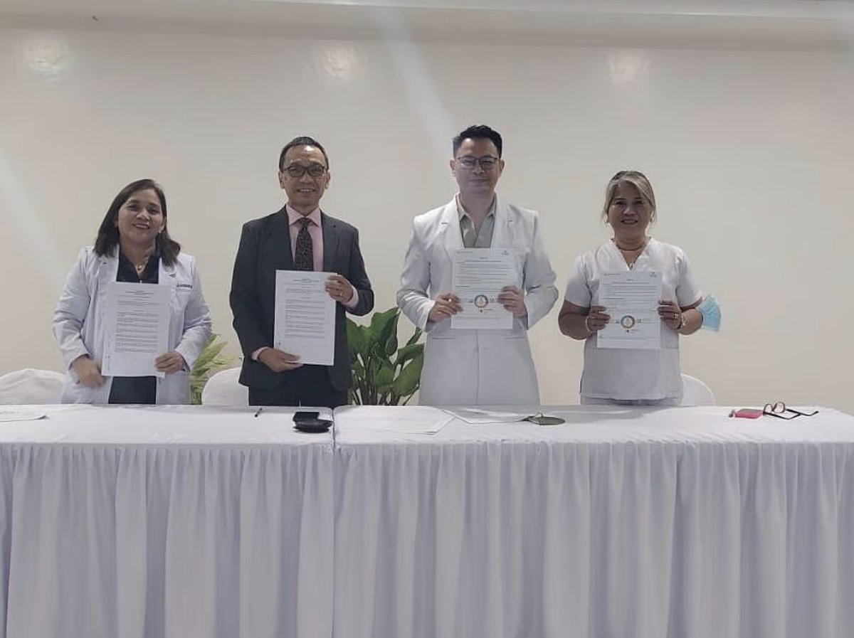 MADONNA and Child Medical Center CDO: Dr. Cecilia Seno (Chief Resident), Mr. Herman Esling (President), Dr. Fernando Jay Q. Dy III (Medical Director), and Sarah Vidal (Asst. Chief Nurse)