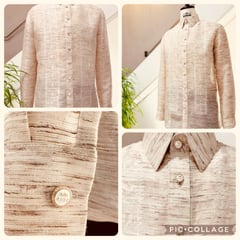 Avel Bacudio debuts Barong Tagalog made from saluyot fiber