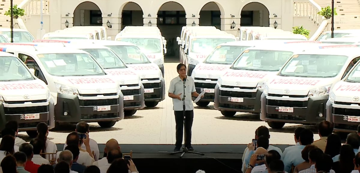 Marcos vows all LGUs to get patient transport vehicles by year-end