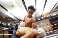 KENNETH Llover punishes Panamanian rival Luis Concepcion in their bout late Sunday at Winford Resort Casino