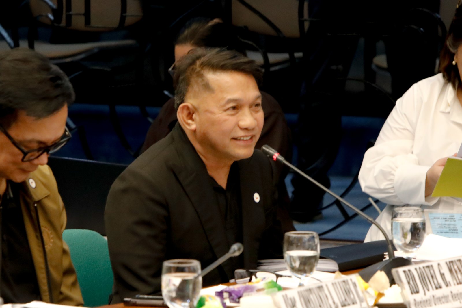 The Senate Blue Ribbon Committee, led by Senator Rodante Marcoleta, holds an organizational meeting in aid of legislation on “Philippines Under Water” on Tuesday, 19 August 2025, in Pasay City. 
Lawmakers questioned Department of Public Works and Highways officials, including Secretary Manuel Bonoan, over alleged “ghost projects” in flood control programs. 
Also present were Senators Joel Villanueva, Sherwin Gatchalian, Bam Aquino, Bong Go, Imee Marcos, Miguel Zubiri, Jinggoy Estrada, and Allan Peter Cayetano.