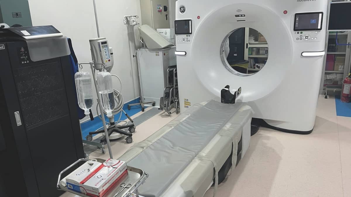 A 128-slice CT scanner is an advanced diagnostic imaging machine that captures 128 crosssectional images (or slices") of the body in a single rotation. It' s a type of X-ray machine, but