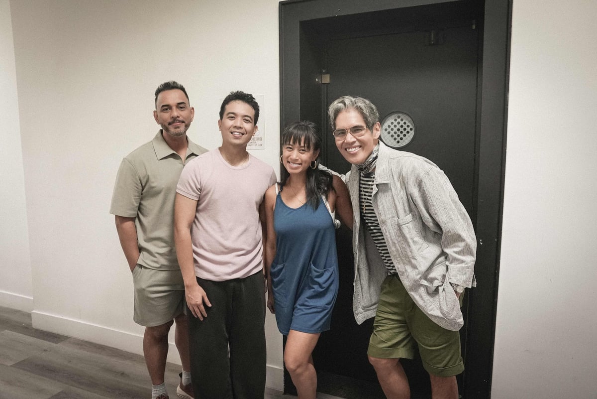 Samsung Performing Arts Theater executive director Christopher Mohnani, 'A Chorus Line' associate choreographer JM Cabling, 'A Chorus Line' director and choreographer Karla Garcia Puno and TGA overall creative and artistic director Clint Ramos