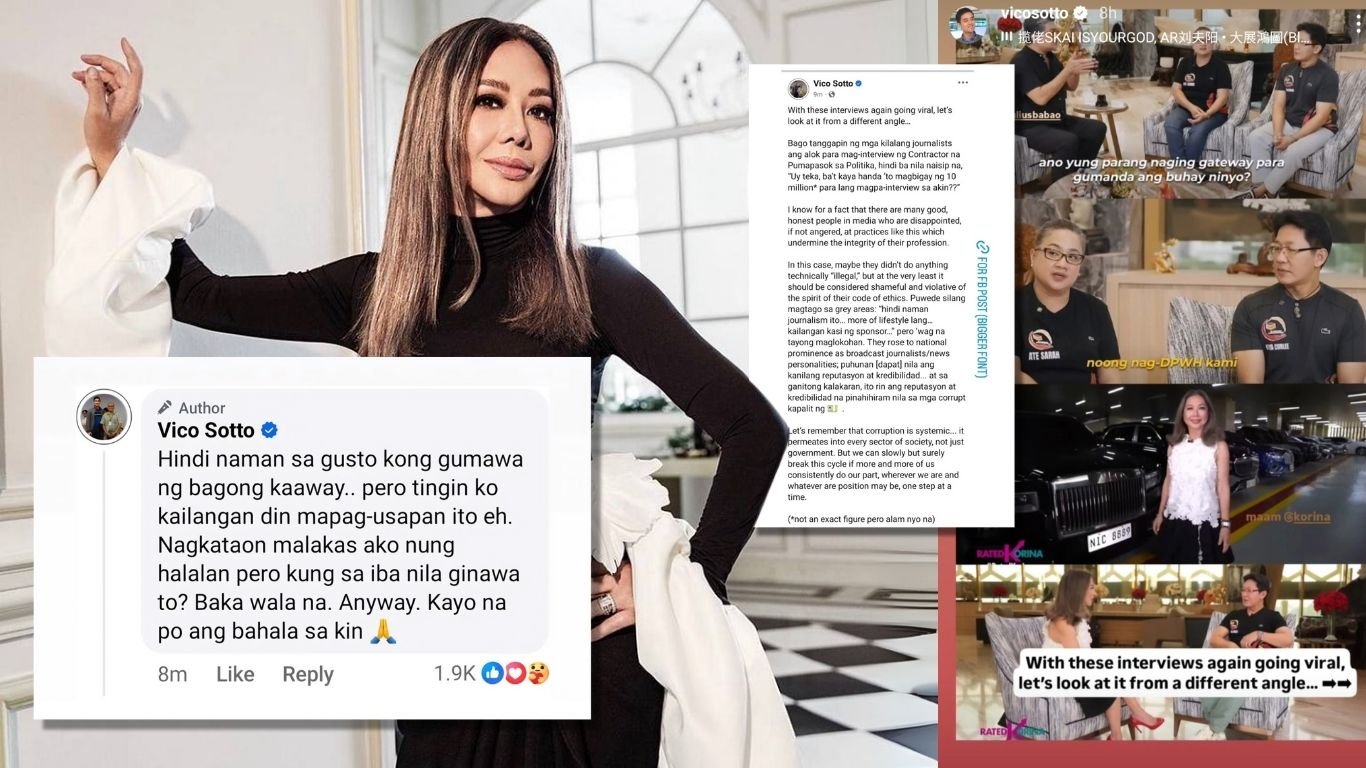 Rated Korina and Korina Interviews issue strong statement addressing Mayor Vico Sotto