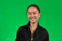 MAXINE Esteban is happy to put a smile on the faces of young athletes.