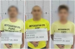 P408K shabu seized, 3 arrested in Meycauayan buy-bust